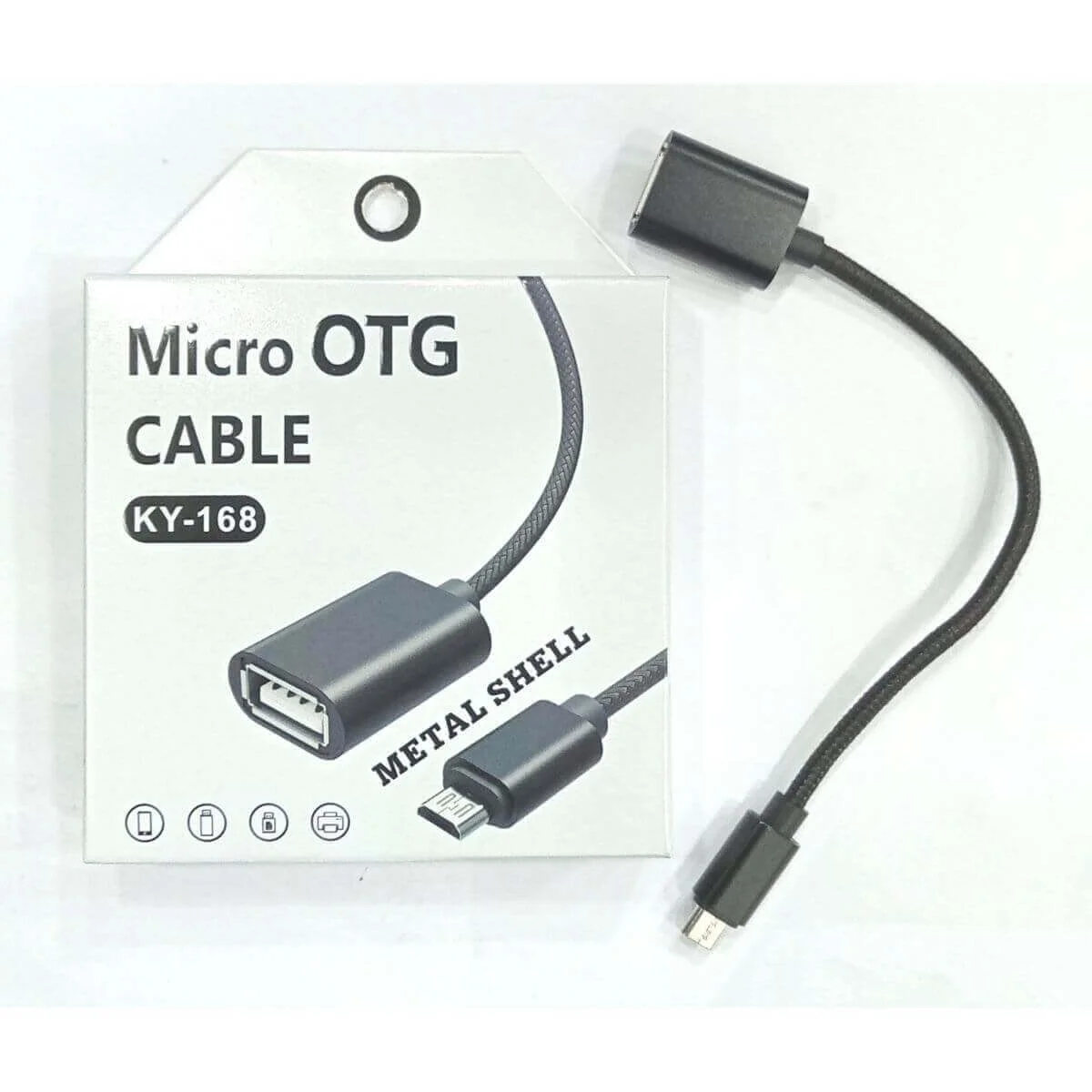 Переходник с Micro на USB, с проводом ОТГ, адаптер OTG
