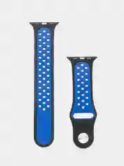 Терракотовый ремешок для Apple Watch 3,4,5 поколения 38/40 мм. двухцветный, силиконовый