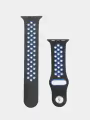 Терракотовый ремешок для Apple Watch 3,4,5 поколения 38/40 мм. двухцветный, силиконовый