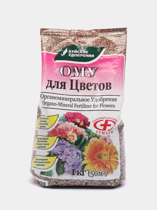 Комплексное органо-минеральное удобрение БХЗ "ОМУ - Для цветов", 1 кг