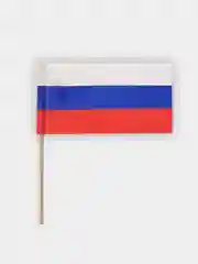 Флажки России, на деревянной палочке, Ecoved, 12 штук