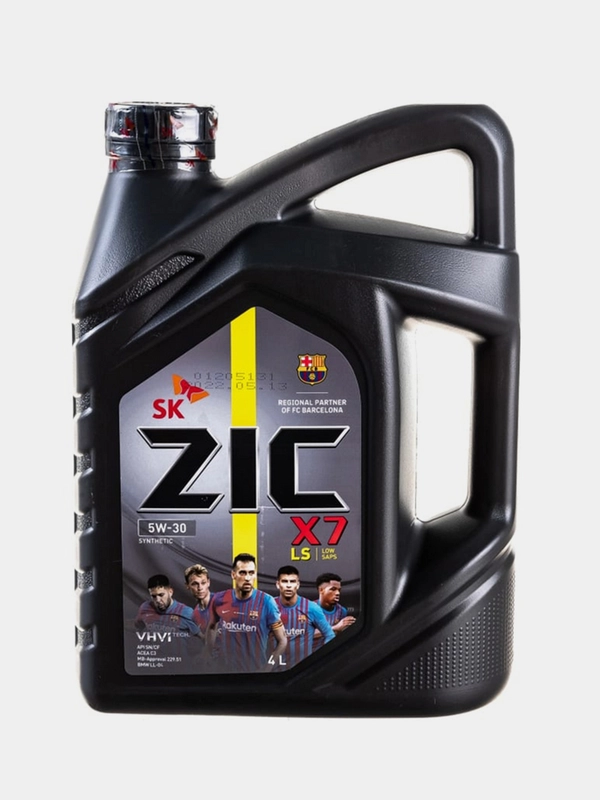 Моторное масло ZIC X7 LS 5W30, Синтетическое