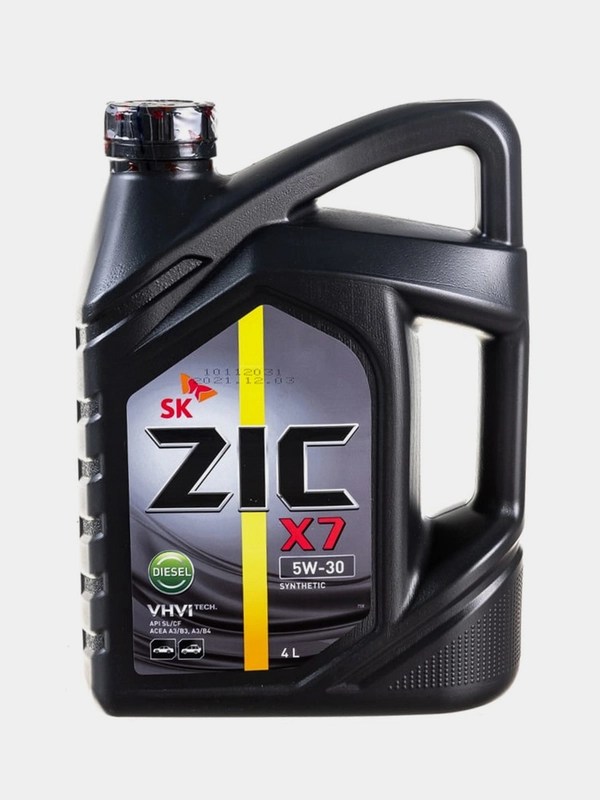 Моторное масло ZIC X7 Diesel 5W30, Синтетическое API SL/CF