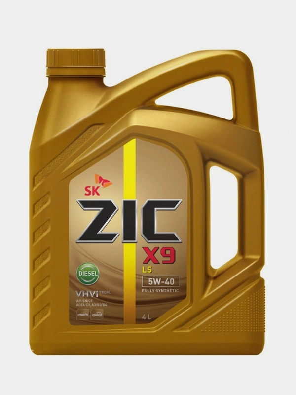 Моторное масло ZIC X9 LS Diesel 5W40, Синтетическое, API SN/CF