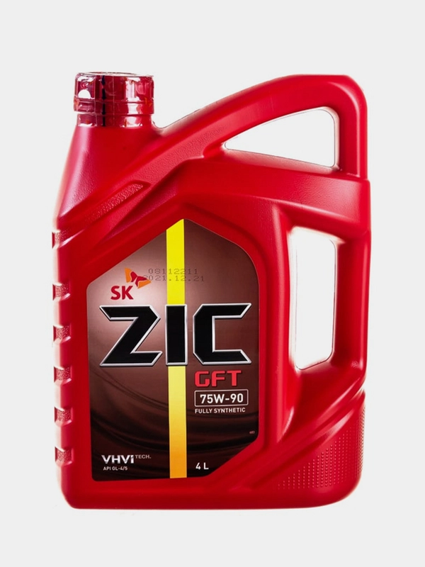 Масло трансмисионное  ZIC GFT 75W90, синтетическое API GL-4/GL-5