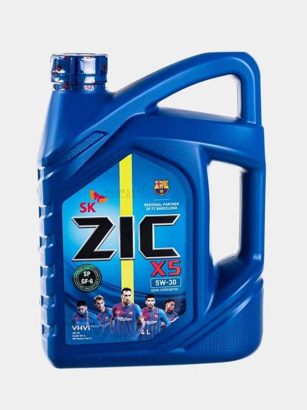 Моторное масло ZIC X5 5W30, Полусинтетическое