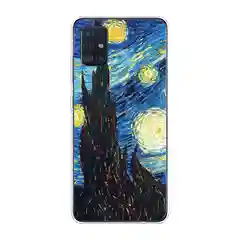 Лимонный силиконовый чехол на Samsung Galaxy A51 / Самсунг А51 прозрачный с рисунком, защита камеры