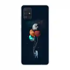 Марсала силиконовый чехол на Samsung Galaxy A51 / Самсунг А51 прозрачный с рисунком, защита камеры
