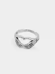 Серебряный кольцо женское сердце