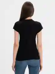 Черный футболка женская