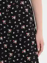 Черный женская юбка, летняя, миди