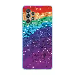 Багровый силиконовый чехол на Samsung Galaxy A52/A52s / Самсунг А52/A52s прозрачный, с рисунком