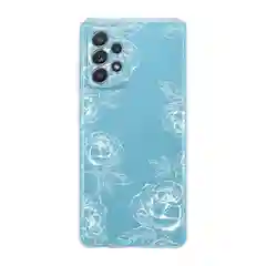 Бежевый меланж силиконовый чехол на Samsung Galaxy A52/A52s / Самсунг А52/A52s прозрачный, с рисунком