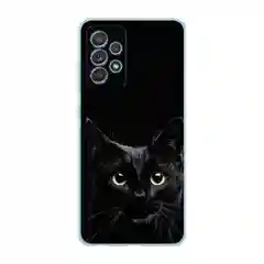 Зелёный хаки силиконовый чехол на Samsung Galaxy A52/A52s / Самсунг А52/A52s прозрачный, с рисунком