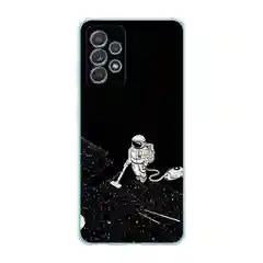 Карамельный силиконовый чехол на Samsung Galaxy A52/A52s / Самсунг А52/A52s прозрачный, с рисунком