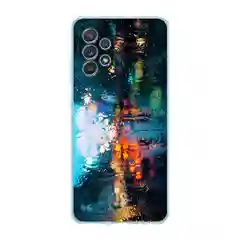 Лайм силиконовый чехол на Samsung Galaxy A52/A52s / Самсунг А52/A52s прозрачный, с рисунком