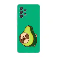 Мятный силиконовый чехол на Samsung Galaxy A52/A52s / Самсунг А52/A52s прозрачный, с рисунком