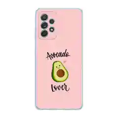 Розовый силиконовый чехол на Samsung Galaxy A52/A52s / Самсунг А52/A52s прозрачный, с рисунком