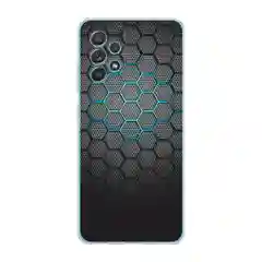 Темно-синий силиконовый чехол на Samsung Galaxy A52/A52s / Самсунг А52/A52s прозрачный, с рисунком