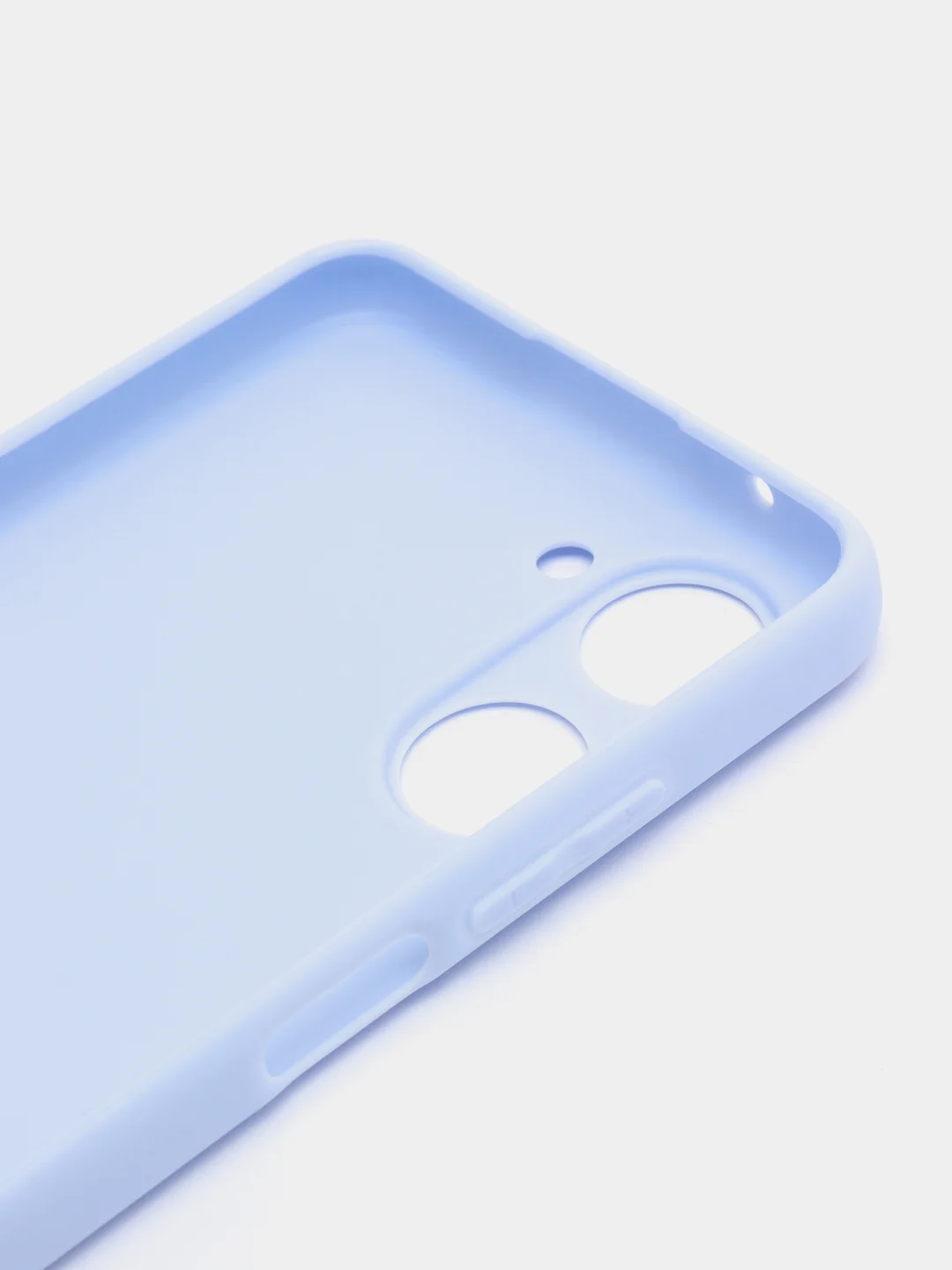 Голубой чехол Realme C30, C33, C35, 10 4G, 9i силиконовый с защитой камеры (Реалми С33)