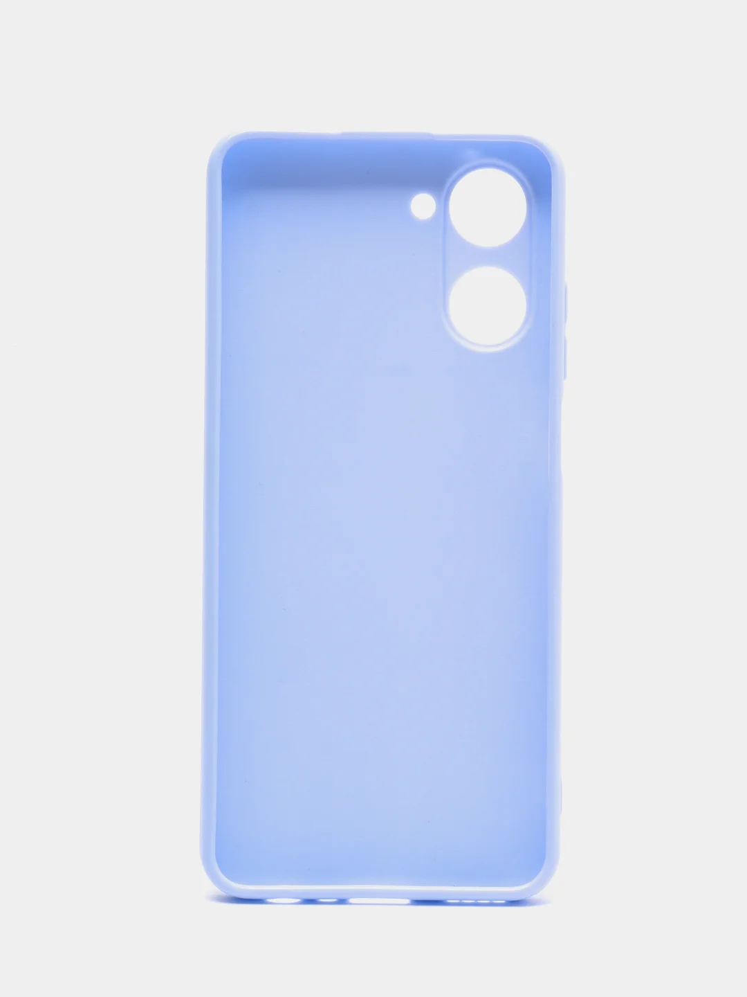 Голубой чехол Realme C30, C33, C35, 10 4G, 9i силиконовый с защитой камеры (Реалми С33)
