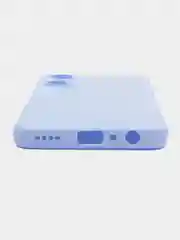 Голубой чехол Realme C30, C33, C35, 10 4G, 9i силиконовый с защитой камеры (Реалми С33)