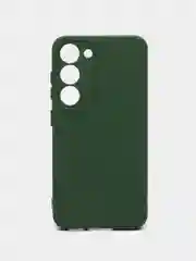 Зеленый чехол для Samsung Galaxy S23 (Самсунг Галакси С23), силиконовый