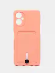 Конфетный чехол для Tecno Spark 9 Pro / Техно Спарк 9 Про, силиконовый, с карманом для карты