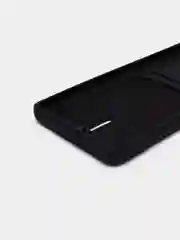 Черный чехол для Xiaomi 13 Lite / Сяоми 13 Лайт, силиконовый, с карманом для карты