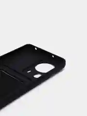 Черный чехол для Xiaomi 13 Lite / Сяоми 13 Лайт, силиконовый, с карманом для карты
