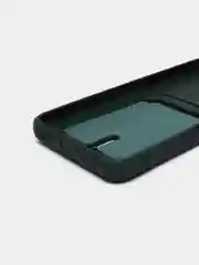 Тёмно-зелёный чехол для Infinix Hot 20i / Инфиникс Хот 20Ай, силиконовый, с карманом для карты