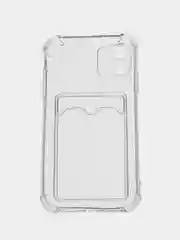 Прозрачный чехол для iPhone 11, с карманом для карт