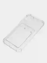 Прозрачный чехол для iPhone 11, с карманом для карт