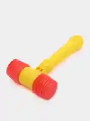 Желтый развивающая игрушка Молоток-пищалка