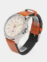 Коричневый мужские наручные часы Curren 8376 с хронографом в подарочной упаковке