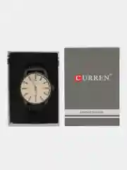 Бежевый мужские наручные часы Curren 8390 в подарочной упаковке