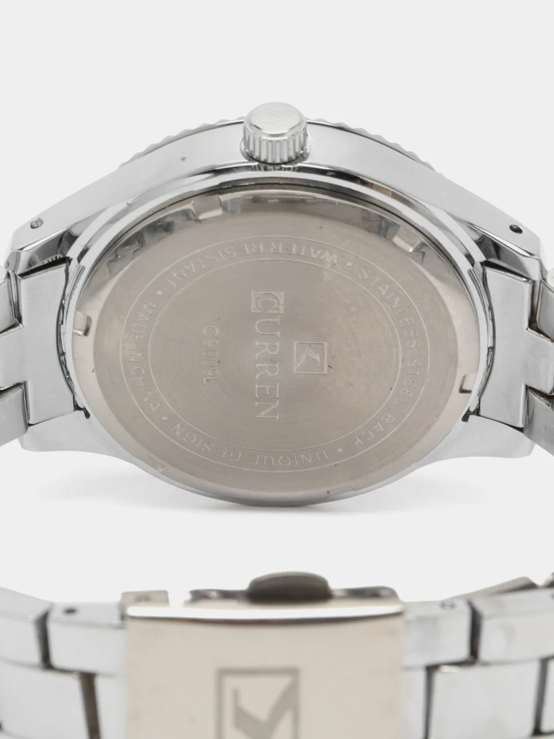 Серебряный женские наручные часы Curren 9009 в подарочной упаковке