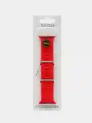 Красный ремешок силиконовый для смарт-часов Apple Watch X8 Ultra, X8 Pro, Dt No 1, 42-44-45-49мм