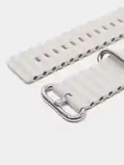 Серый ремешок силиконовый для смарт-часов Apple Watch X8 Ultra, X8 Pro, Dt No 1, 42-44-45-49мм