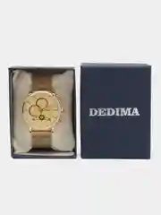 Горчичный мужские наручные часы Dedima D-159 в подарочной упаковке