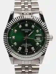 Зеленый мужские наручные часы Dedima D-188 с календарём, в подарочной упаковке