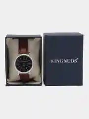 Коричневый наручные часы мужские KINGNUOS K-010, в подарочной упаковке