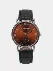 Серебряный мужские наручные часы KINGNUOS K-018 в подарочной упаковке