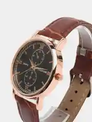 Коричневый мужские наручные часы KINGNUOS K-019, в подарочной упаковке