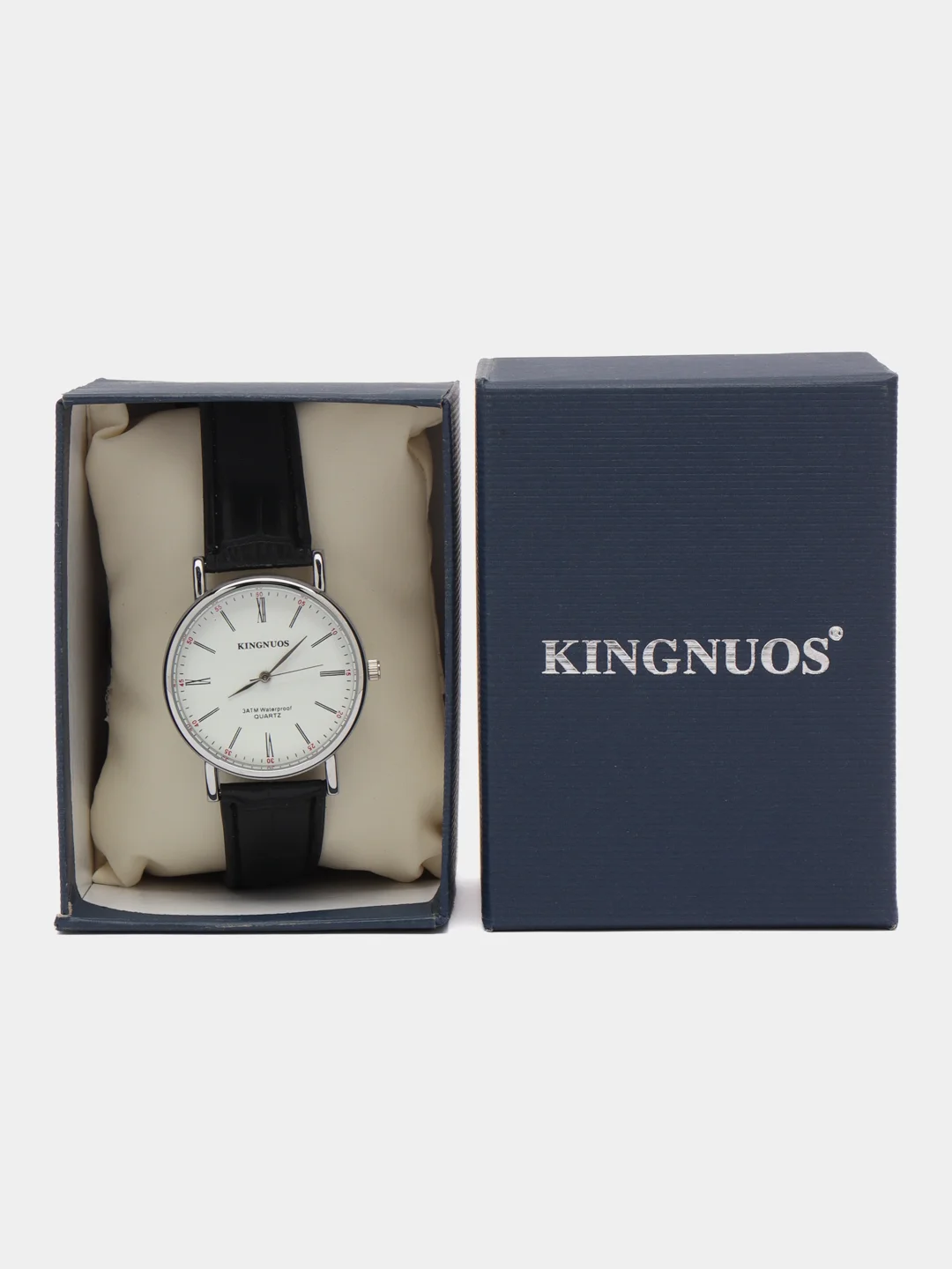 Черный мужские наручные часы KINGNUOS K-030, в подарочной упаковке