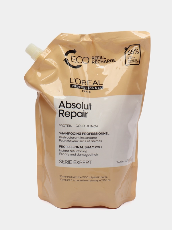 Шампунь LOreal Professionnel Absolut Repair, для поврежденных волос, рефил, 1500 мл