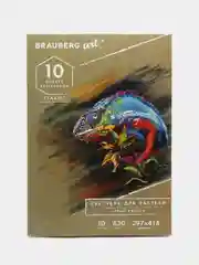 Альбом для рисования пастелью, картон СЕРЫЙ 630г/м 297x414мм, 10л, BRAUBERG ART CLASSIC