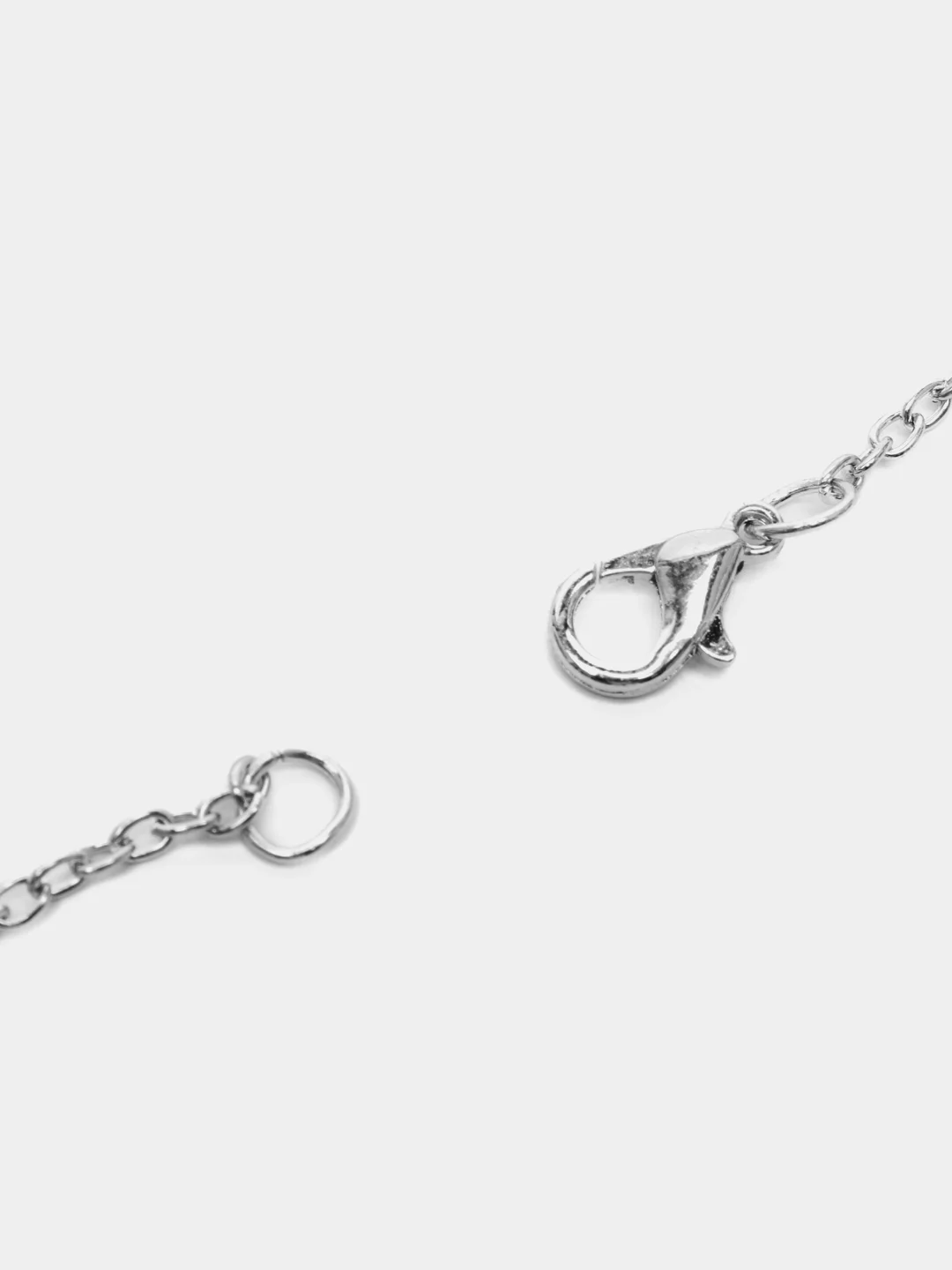 Серебряный парные цепочки "Пазлы", 50 см