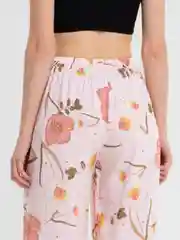 Розовый брюки женские палаццо, кюлоты