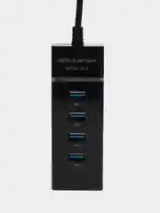 Черный usb хаб на 4 порта USB 3.0 для ноутбука